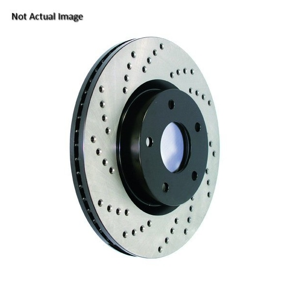 Centric Parts Sport Cross Drilled Brake Rotor, 128.44125L 128.44125L - main